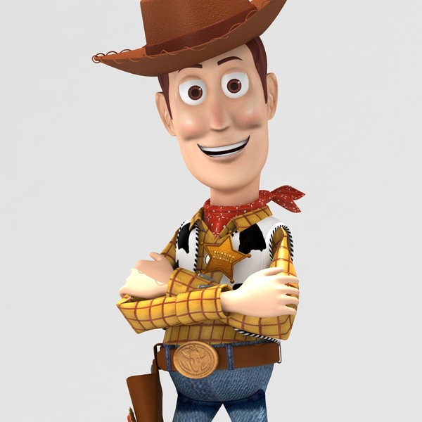 buzz lightyear woody rigged characters 3d model - Buzz & Woody rigged by fabelar